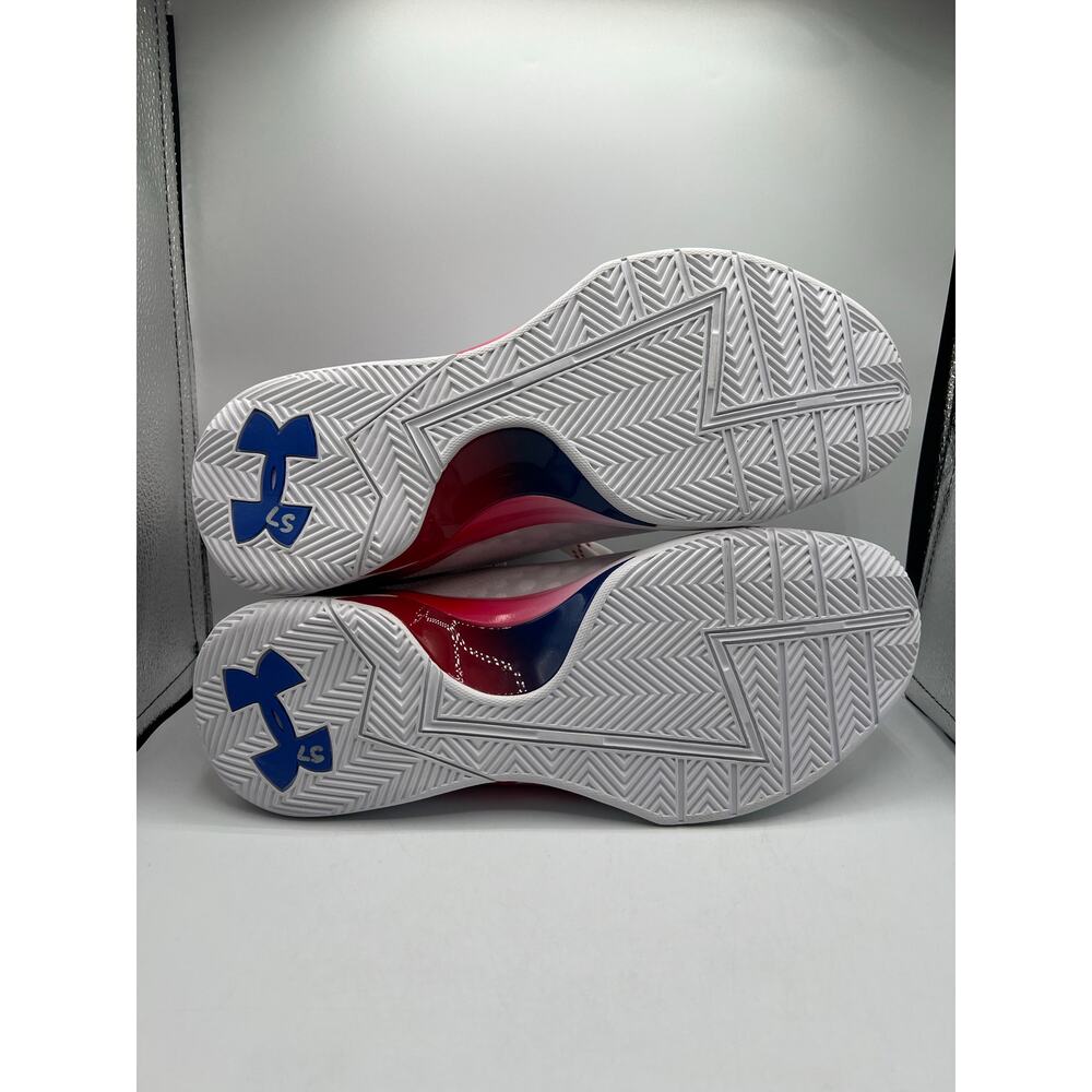 Under Armour Stephen Curry 1 Low Basketball USA “Red White” size 11.5 men’s - Picture 5 of 6